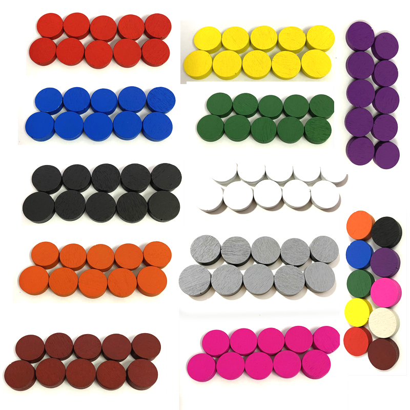 Board Game Quoridor - 50 pezzi 15*5MM 11 colori dischi