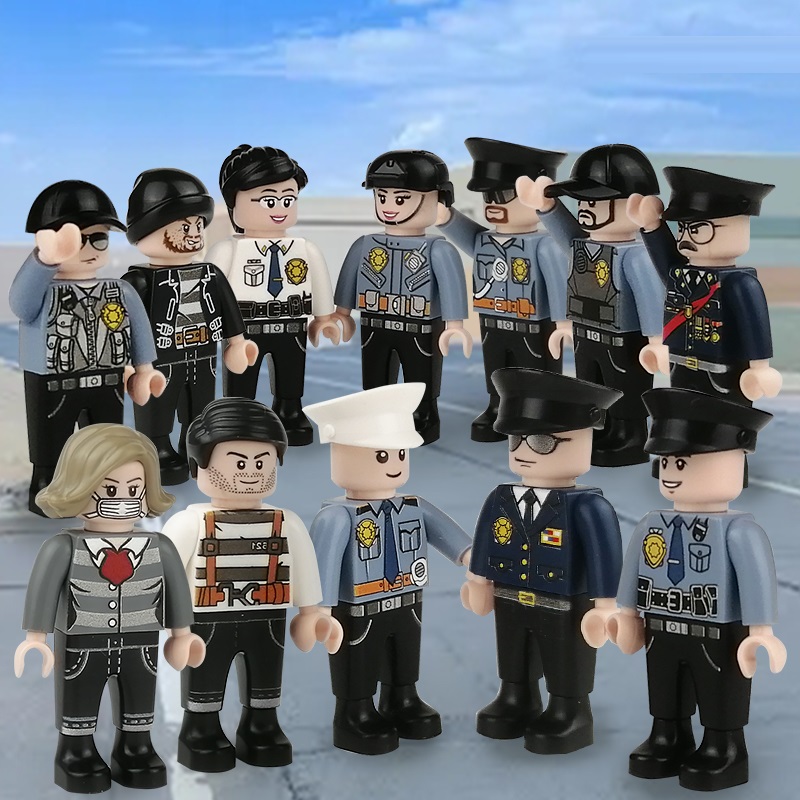 Board Game Risk - 12 pz Set Polizia Città MOC
