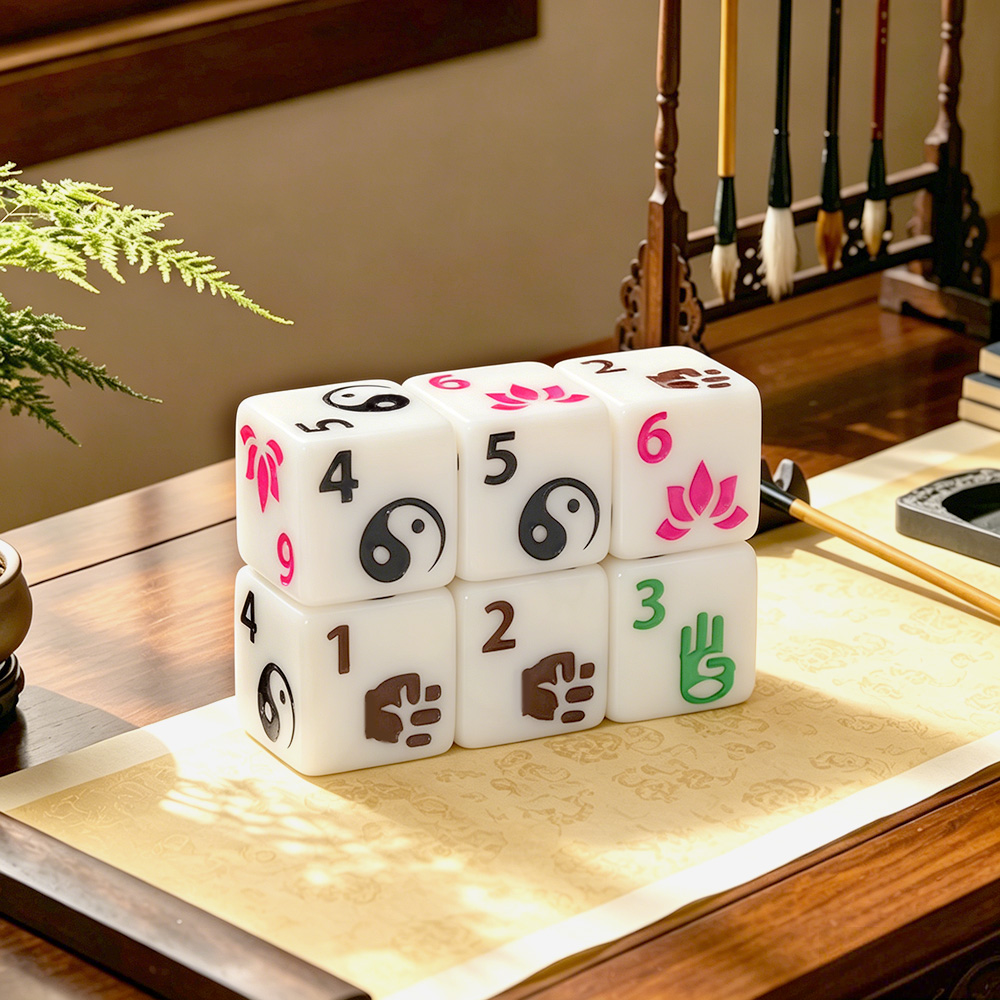 Board Game Zen - Set di 6 Dadi Poliedrici a