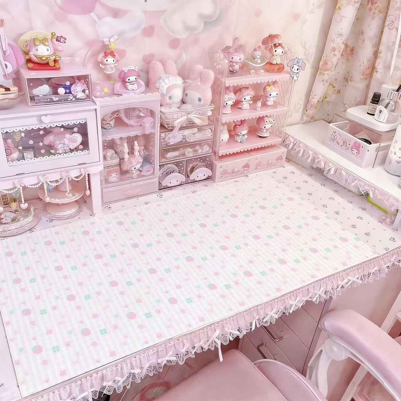 Board Game Vantage - Tappetino per mouse in pelle rosa