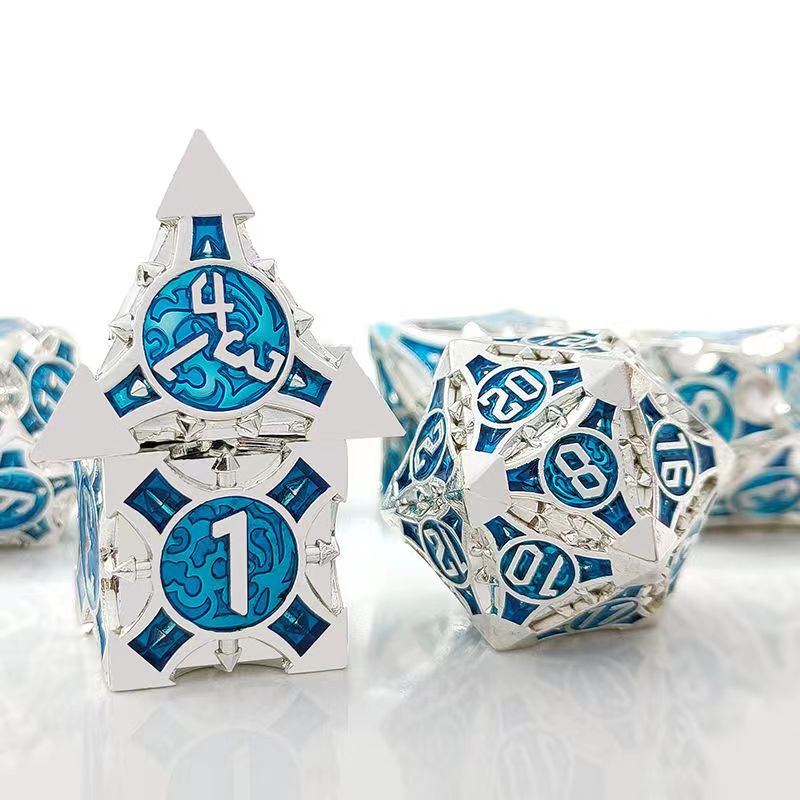 7 pz Cosplay D4-D20 DND ottone - Board Game Dnd recensione e prezzo
