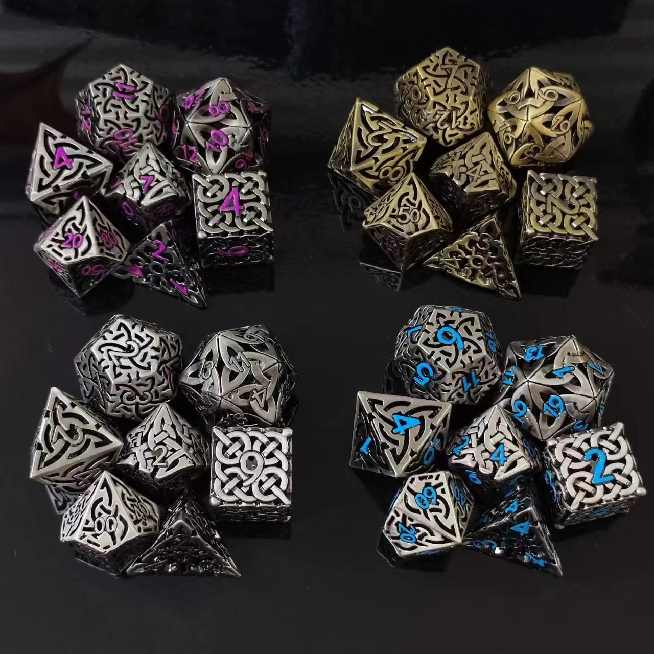 7 pz Cosplay D4-D20 DND ottone - Board Game Dnd recensione e prezzo