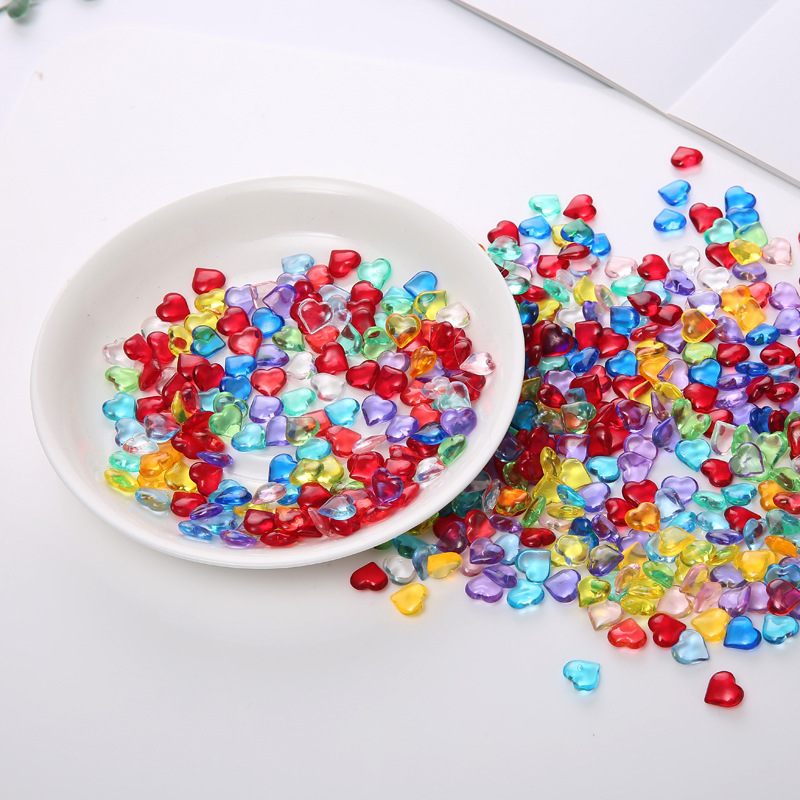 100PCS 10*4mm Heart Shape Acry - Board Game Quiz ulasan dan harga