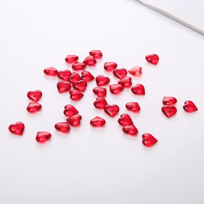 100PCS 10*4mm Heart Shape Acry - Board Game Quiz ulasan dan harga