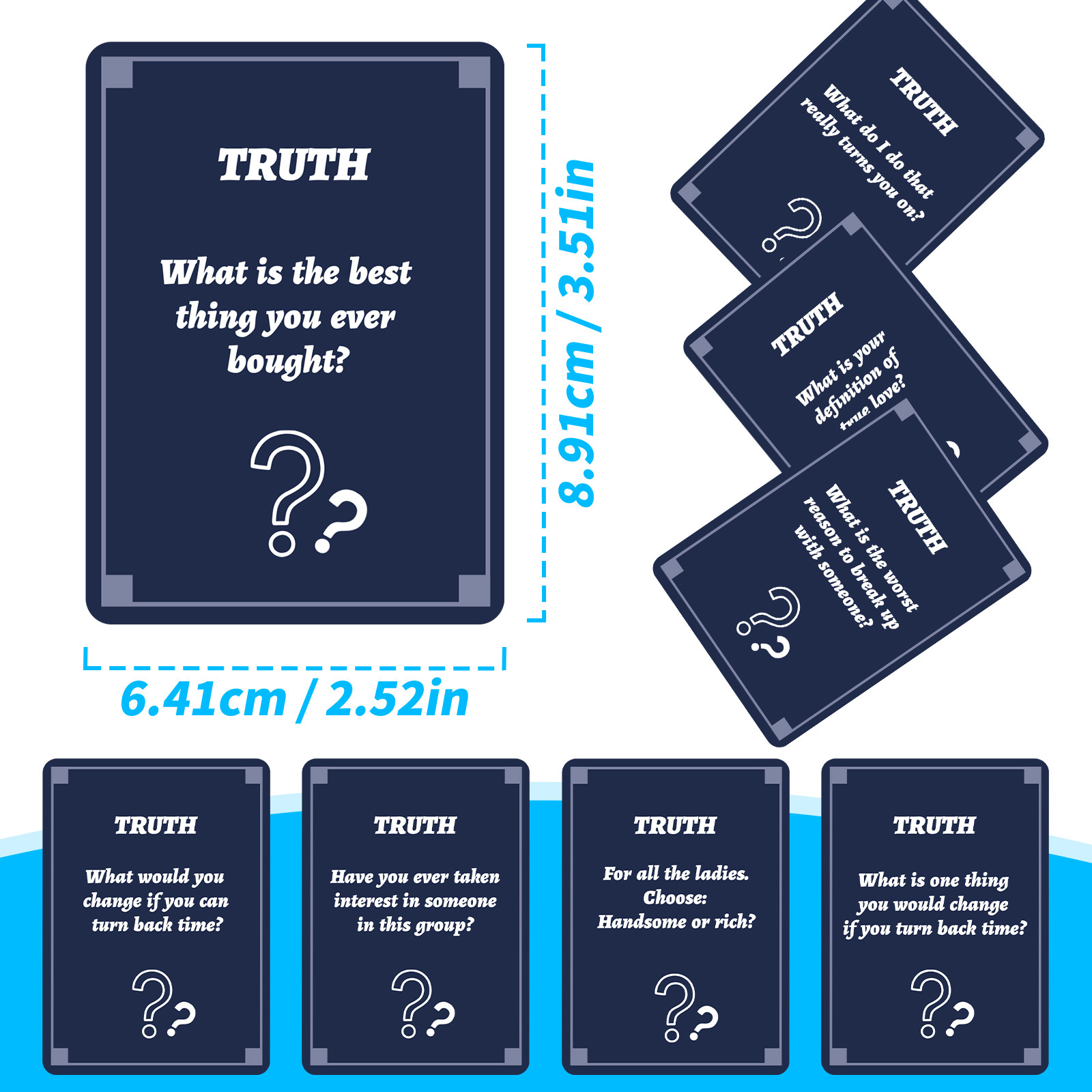 50Pcs Party Game Cards for Adu - Board Game Quiz ulasan dan harga