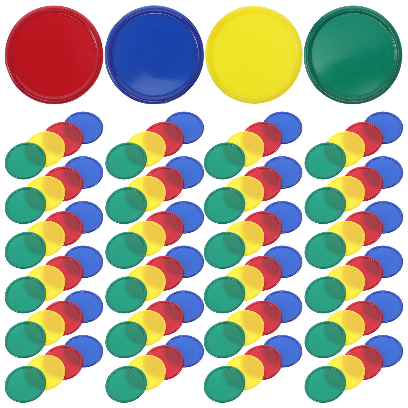 1set 1Set Transparent Blank Pl - Game Token Counter ulasan dan harga