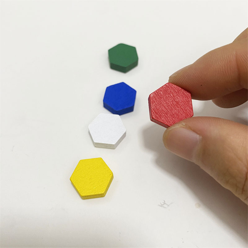 50 Pieces Wooden Hexagonal Pri - Board Game Quiz ulasan dan harga