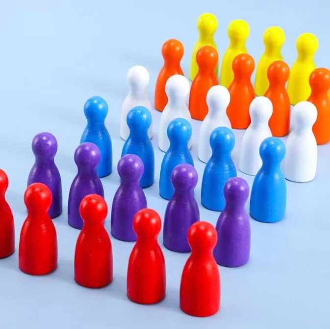 100 Pcs Colorful Wooden Chess  - Board Game Quiz ulasan dan harga