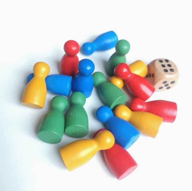 100 Pcs Colorful Wooden Chess  - Board Game Quiz ulasan dan harga