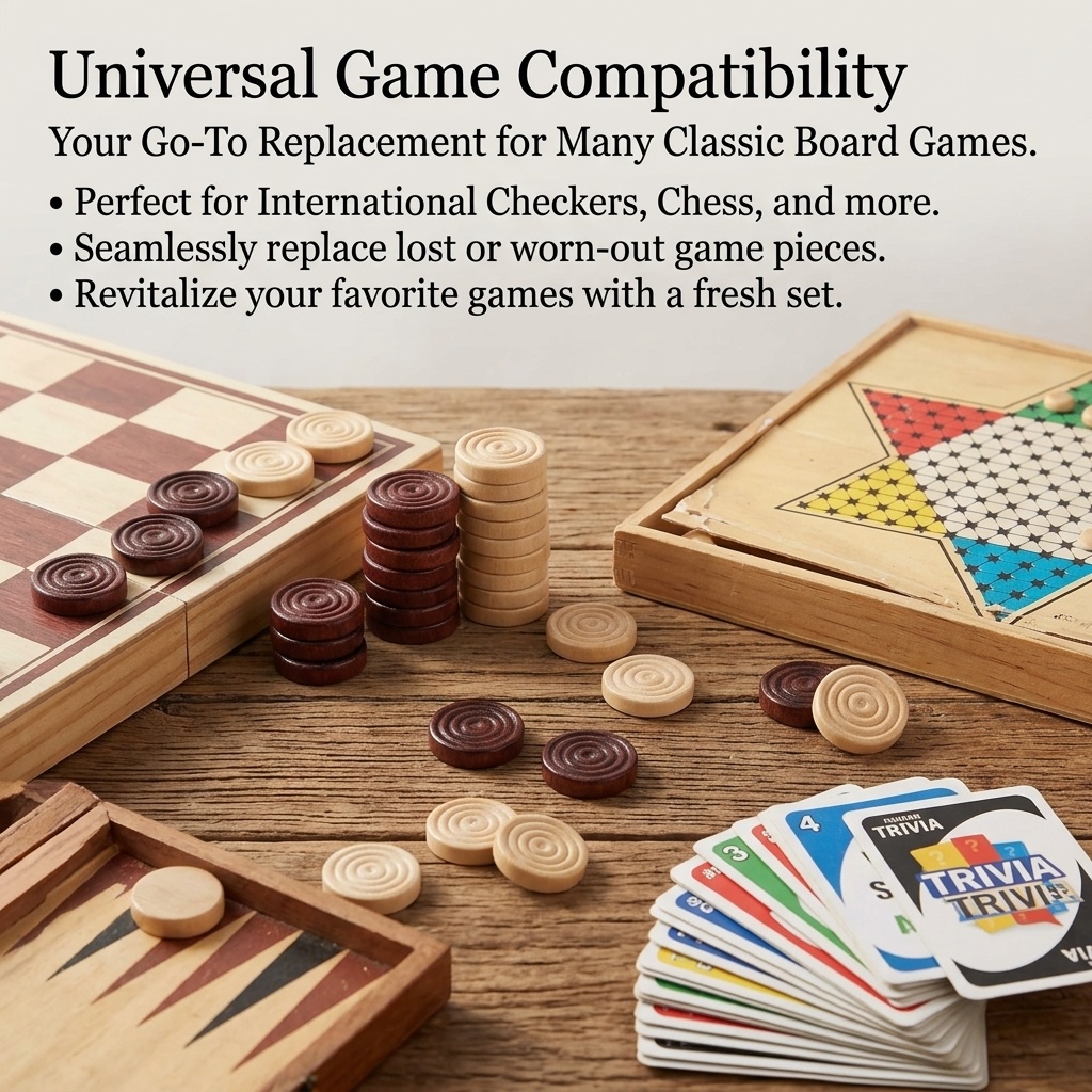 Set di 24 Pezzi Rotondi in Leg - Board Game Vantage recensione e prezzo