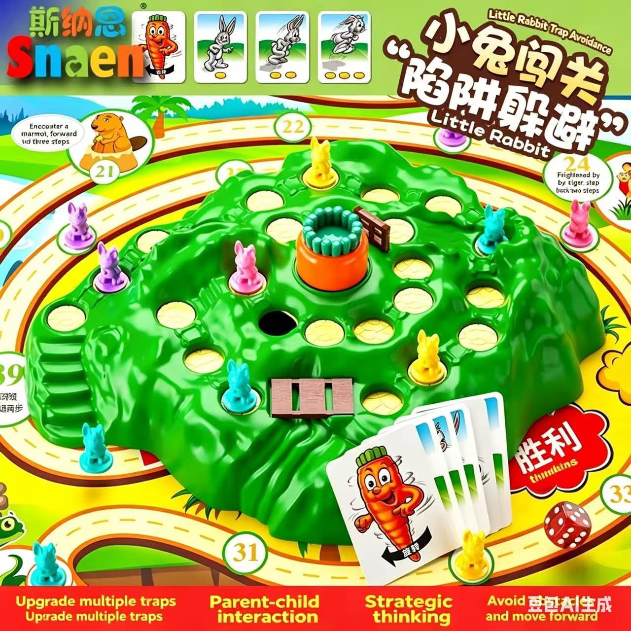 Hot Sale Fun Toy Rabbit Trap U - Board Game Heat ulasan dan harga