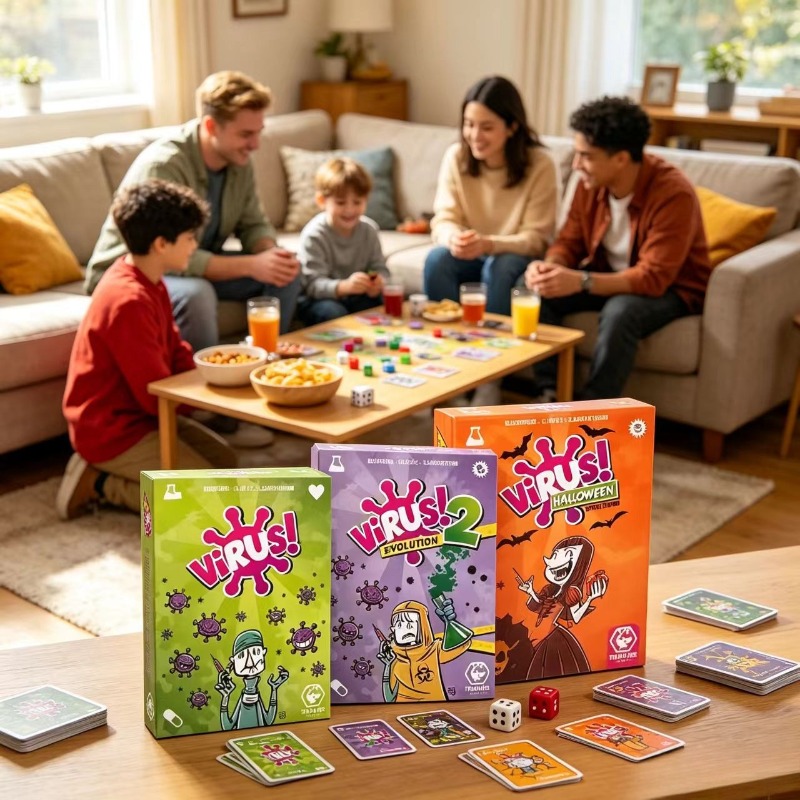Family Strategy Card Game Set  - Board Game Virus ulasan dan harga