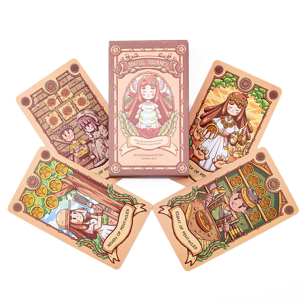 10.3X6cm Joyful Journey Tarot  - Board Game Oracle ulasan dan harga