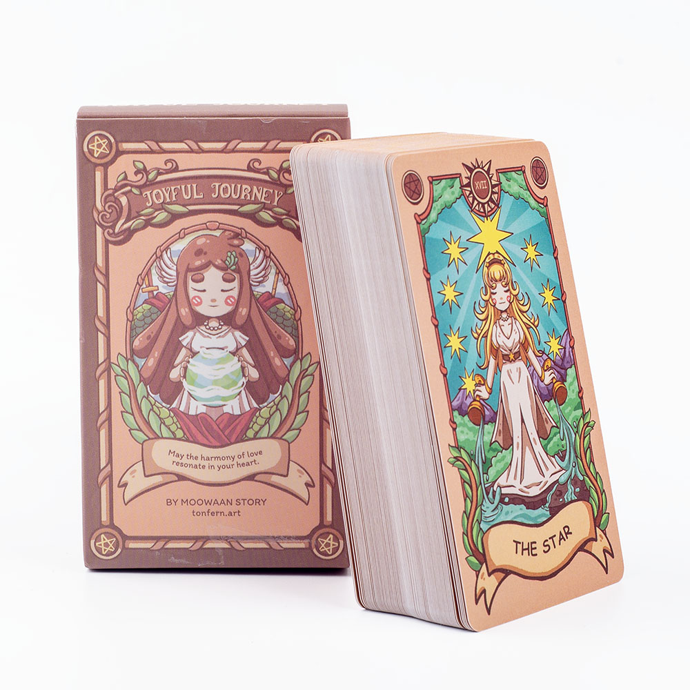 10.3X6cm Joyful Journey Tarot  - Board Game Oracle ulasan dan harga
