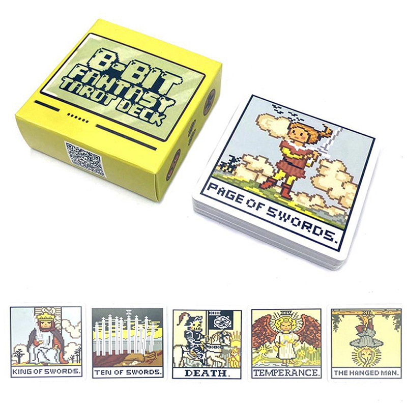 1Box 8 Bit Fantasy Tarot Deck  - Board Game Oracle ulasan dan harga