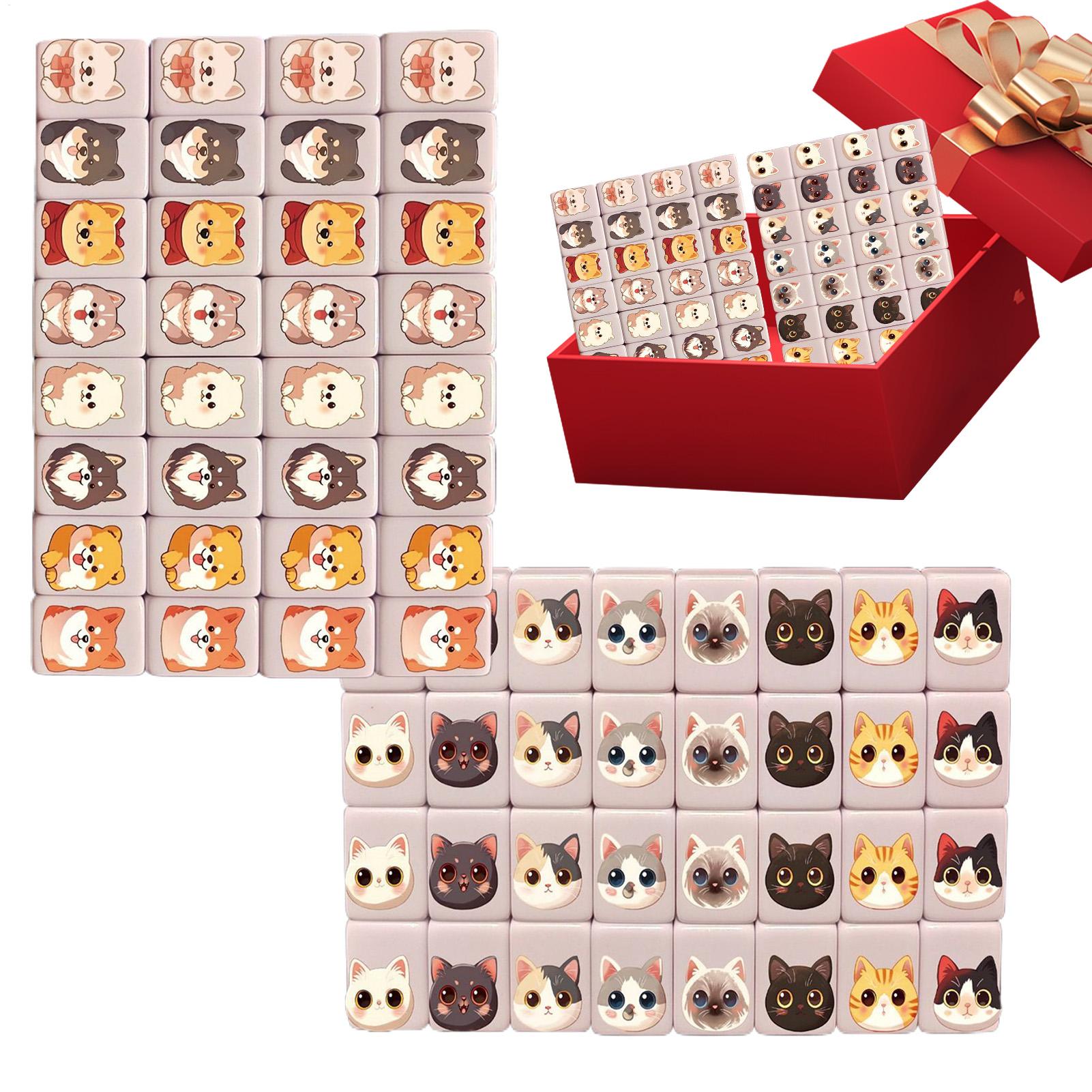 65Pcs mini Mahjong Board Games - Board Game Mahjong ulasan dan harga
