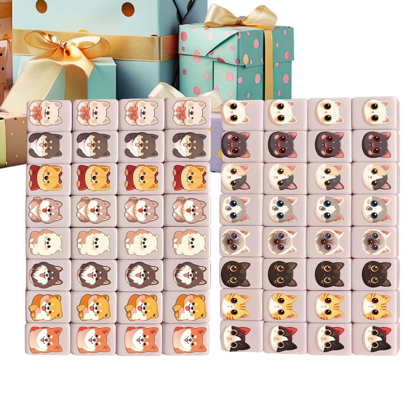 65Pcs mini Mahjong Board Games - Board Game Mahjong ulasan dan harga