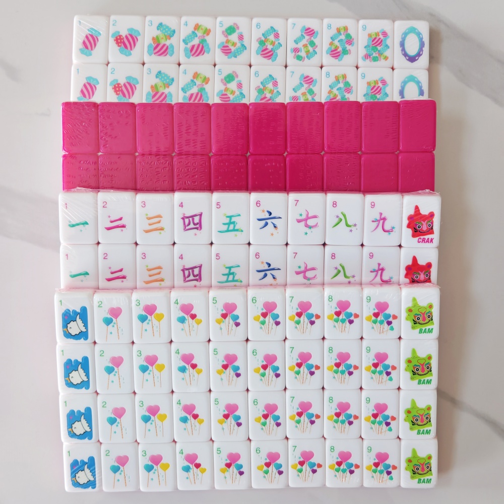 Rose Red Custom American Mahjo - Board Game Mahjong ulasan dan harga