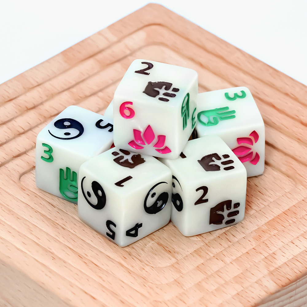 Set di 6 Dadi Poliedrici a Tem - Board Game Zen recensione e prezzo