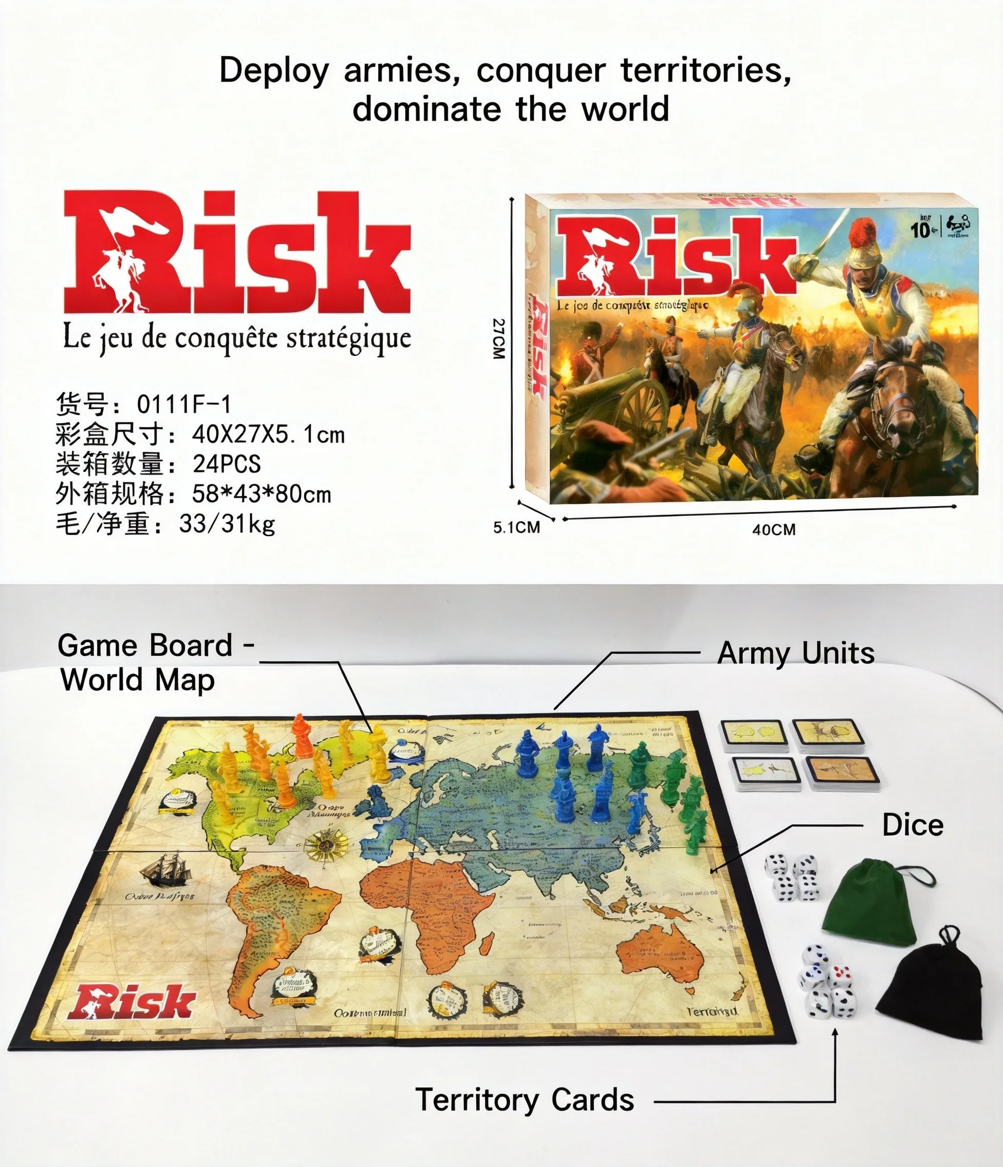 Gioco da Tavolo Strategico Fra - Board Game Risk recensione e prezzo