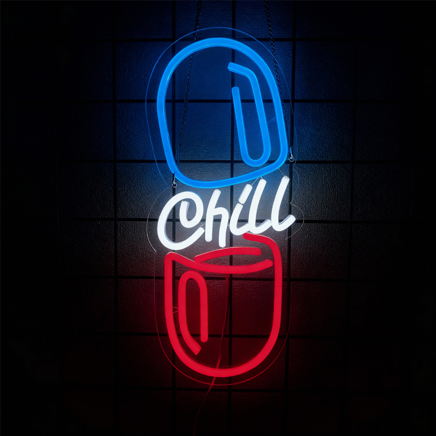 Chill Zone Led Neon Sign, Caps - Board Game Night ulasan dan harga