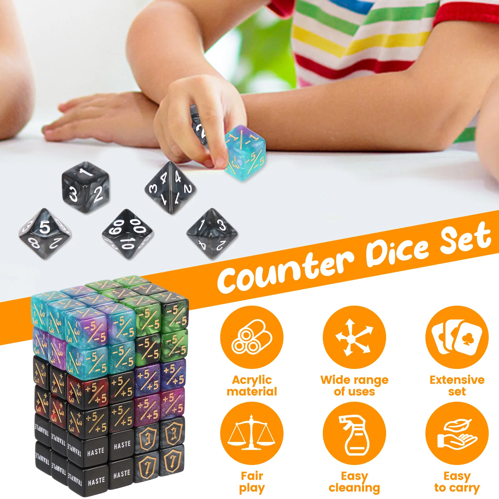 78Pcs MTG Counter Dice Set wit - Game Token Counter ulasan dan harga