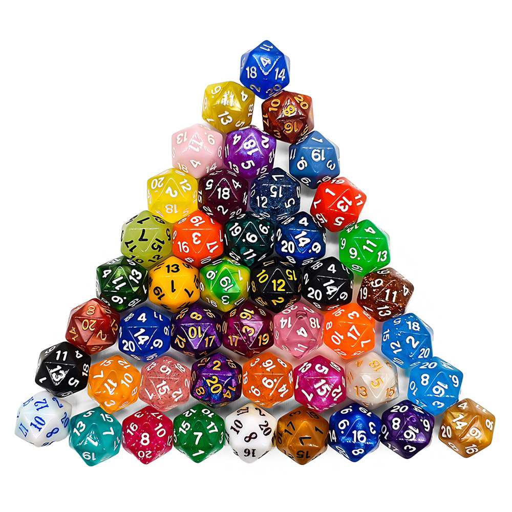 60Pcs Multi-Sided Dices Mixed  - Board Game Heat ulasan dan harga