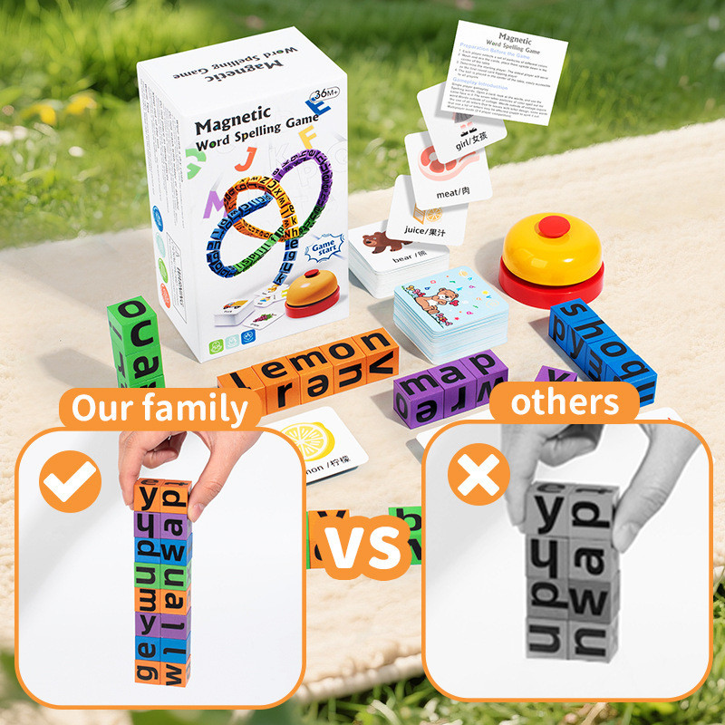 4 Players Magnetic Spelling Wo - Board Game English For Kids ulasan dan harga