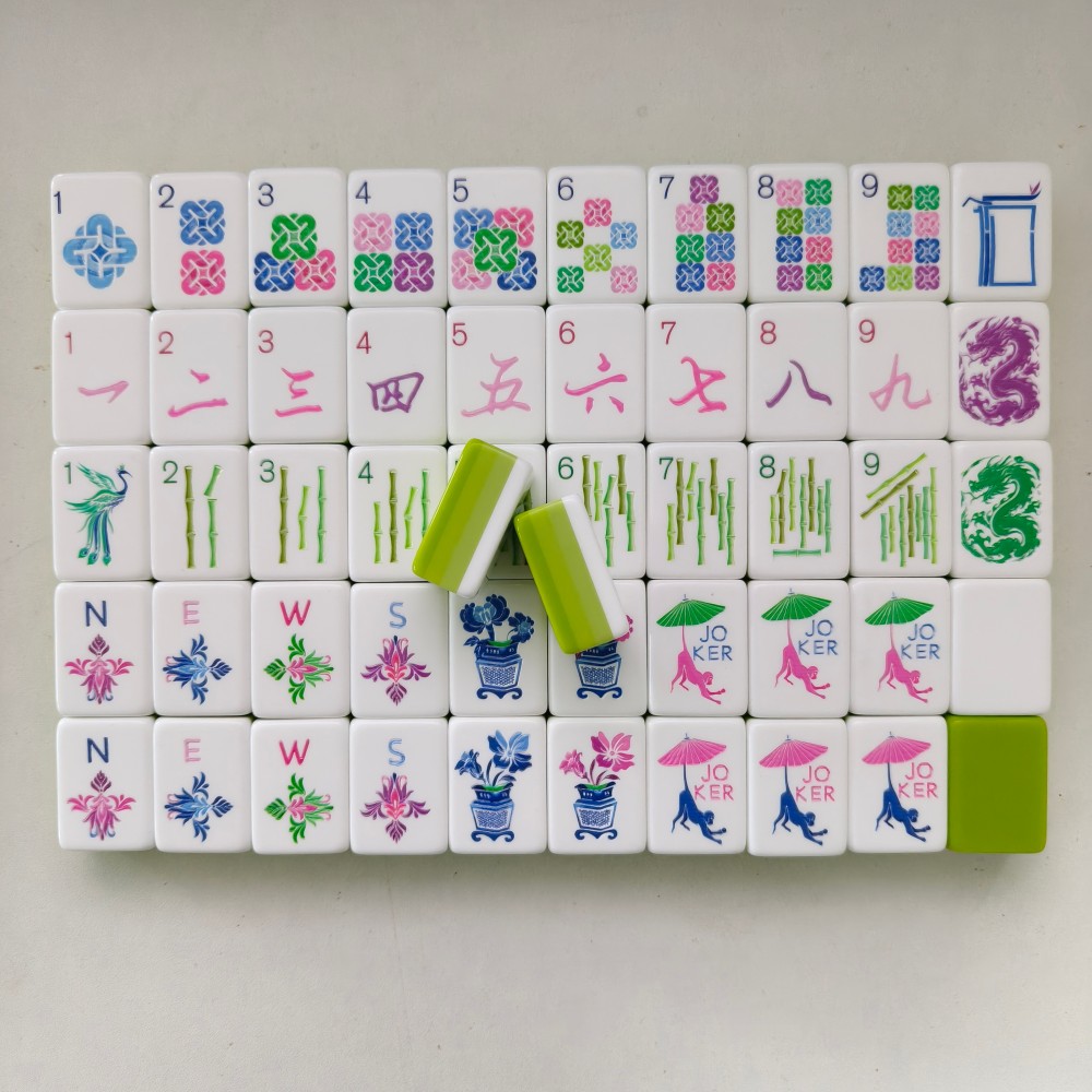 Hot Sale Lime Green Luxury Ame - Board Game Mahjong ulasan dan harga