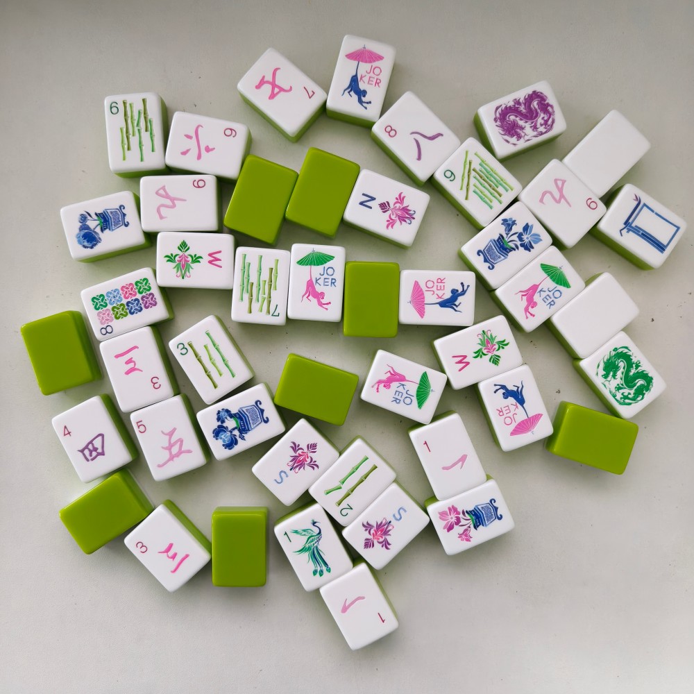 Hot Sale Lime Green Luxury Ame - Board Game Mahjong ulasan dan harga