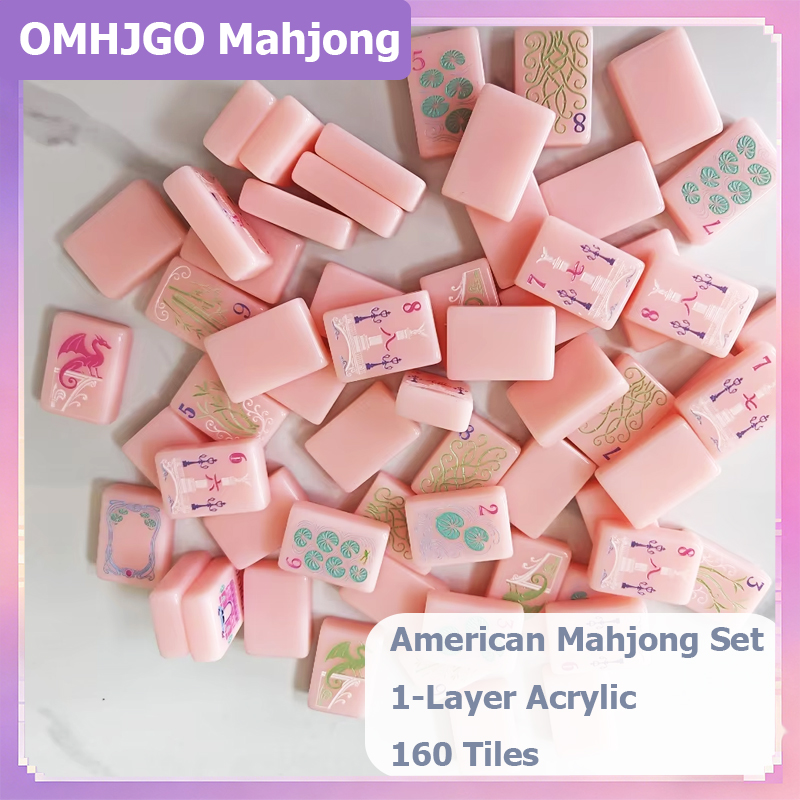 Bright Pink Single Layer Ameri - Board Game Mahjong ulasan dan harga