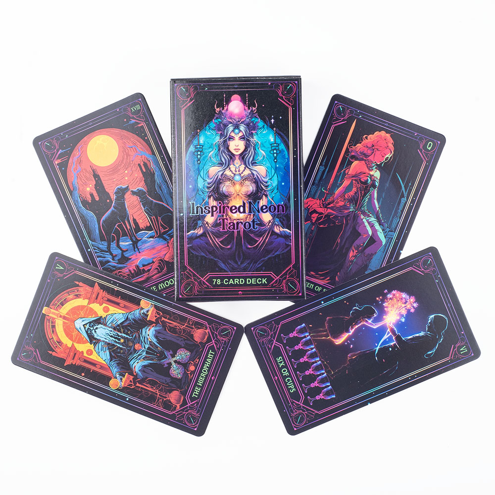Inspired Neon Tarot Deck 78 Ca - Board Game Inspiration ulasan dan harga