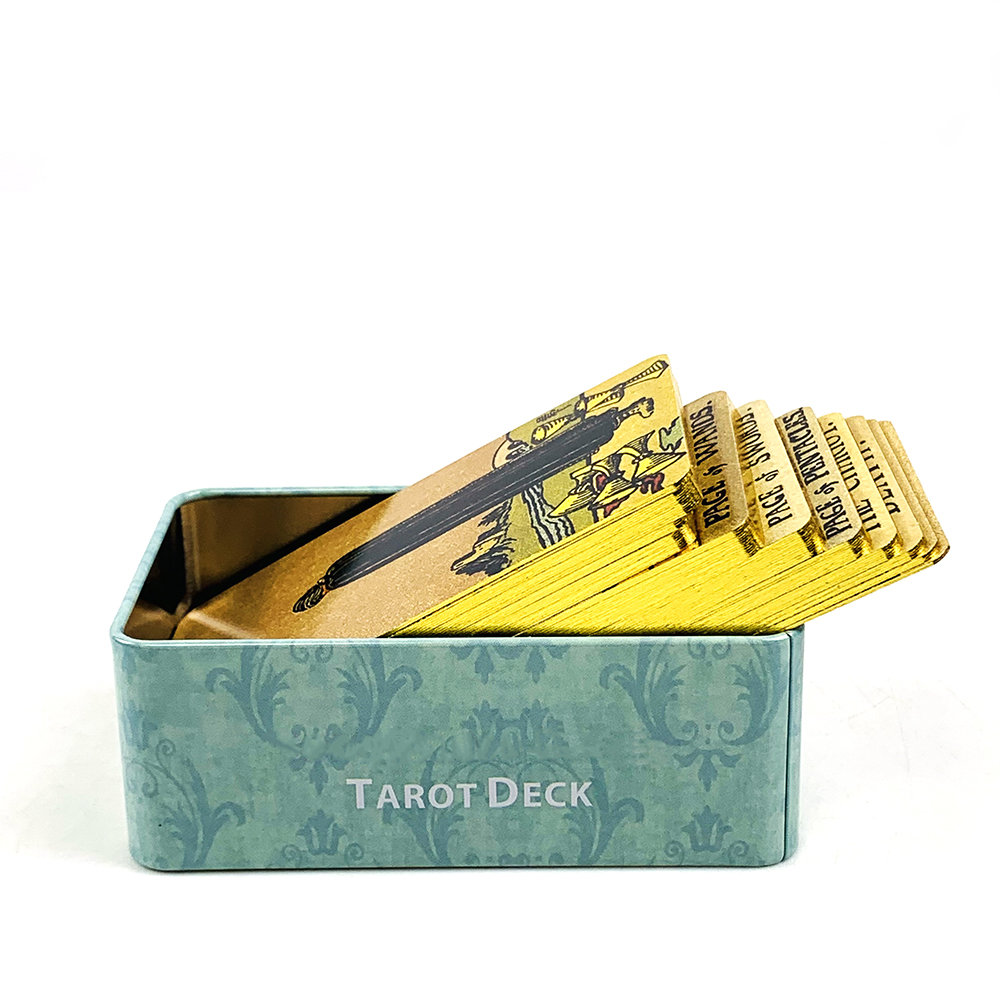 Metal Box Gilded Edition Tarot - Board Game Uno ulasan dan harga