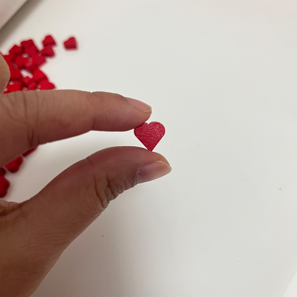 100Pcs 10mm*5mm Red Heart Shap - Board Game Quiz ulasan dan harga